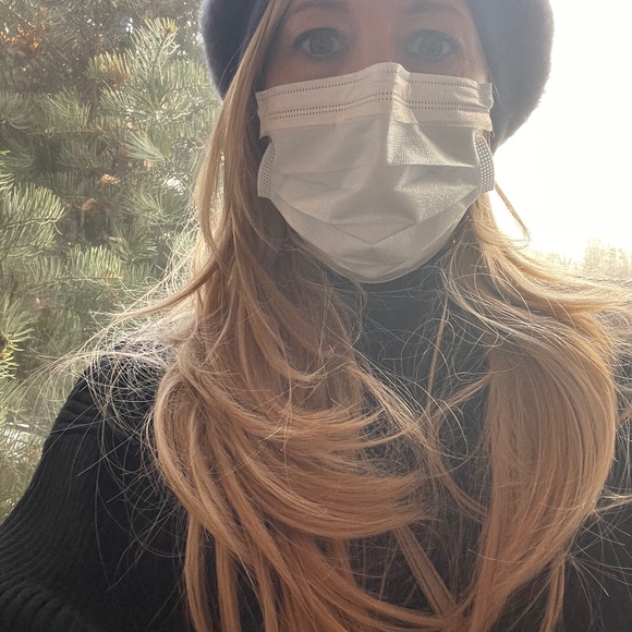 Blond ombré wig with bangs - Picture 1 of 10